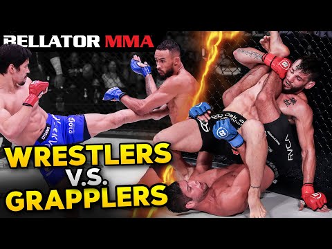 BellatorMMA 🤼 TOP Fights: Wrestling vs. Grappling | Bellator MMA