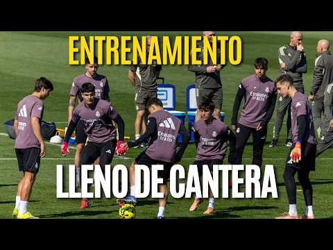 ⚪⭐ El CASTILLA refuerza al primer equipo del REAL MADRID | Entrenamiento