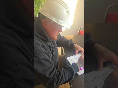 Drywallers do colour inside the lines of a coloring book