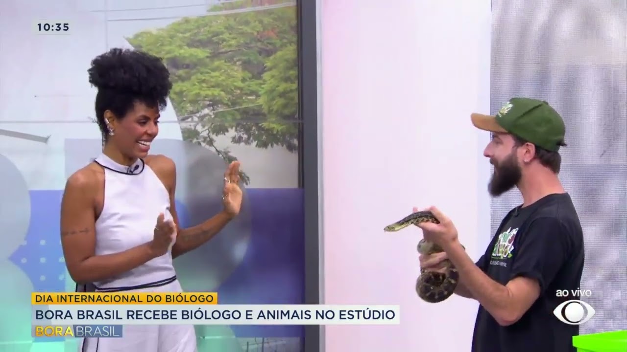 Dia internacional do biólogo Bora recebe profissionais e animais no estúdio