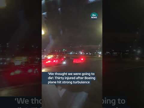 Thirty injured after Boeing plane hit strong turbulence| ITV News