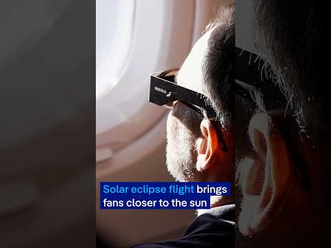 Solar eclipse flight brings fans closer to the sun | DW News