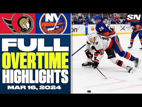 Ottawa Senators at New York Islanders | FULL Overtime Highlights - March 16, 2024