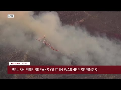 Brush fire breaks out in Warner Springs