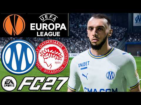 FC 27 - OM vs Olympiacos | Europa League | Gameplay Simulation 15 Octobre 2026