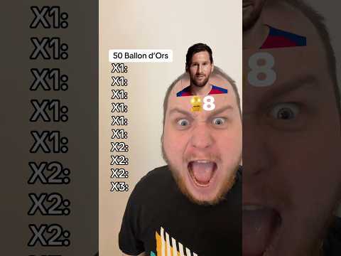 50 Ballon d’Ors Challenge #shorts