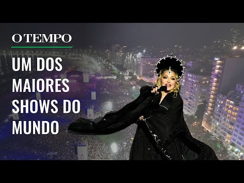 Madonna encerra turnê com show histórico e público de 1,6 milhão de pessoas em Copacabana