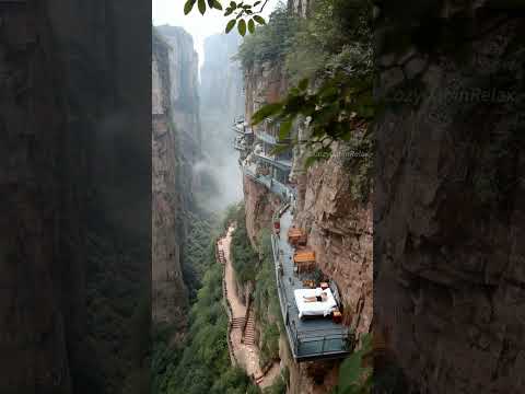 Cliffside Beds That Hang Off The Side Of A Mountain #travelgoals #cliffsideretreat