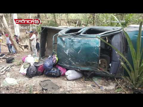 Nicaragua: Accidente de tránsito en Wiwilí deja un fallecido y varios lesionados