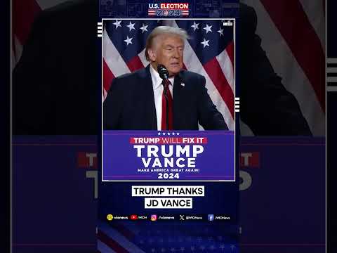 Trump Declares Victory! Thanks 'Vice President' JD Vance | U.S Presidential Elections 2024