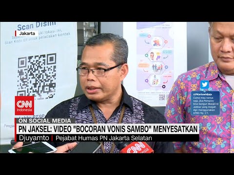 PN Jaksel: Video "Bocoran Vonis Sambo" Menyesatkan