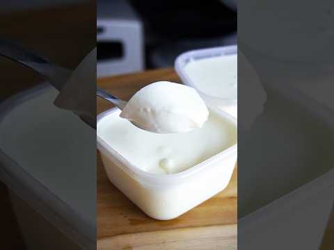 材料3つ！タッパーそのまま牛乳プリン作り方！#shorts