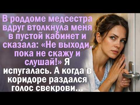 Медсестра сказала «Не выходи, пока не скажу и слушай» Раздался голос свекрови…Художественный рассказ