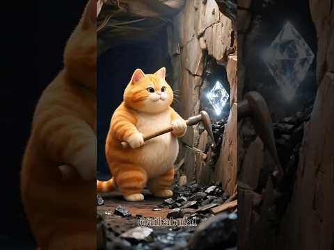 Billi का 💎Hira गया Hippo के हाथ 😲 #ai #cat #hippo #shorts