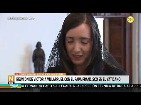 La reunión de Victoria Villarruel con el Papa Francisco en el Vaticano ?N8:00? 14-10-24