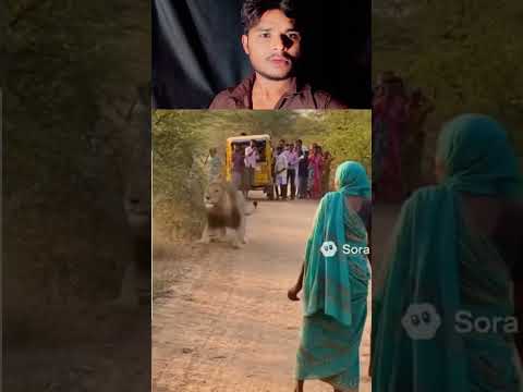 "Epic! Grandma Chases Lion Away | My Reaction Shorts"#SoraAI#GrandmaVsLion#AIgenerated#ReactionVideo