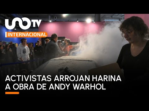 Tampoco se salva obra de Warhol: activistas arrojan harina a su automóvil en Milán