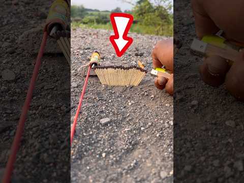 "Rocket vs 100 Matchsticks🔥 Shocking Result!" #shorts