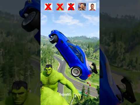 CR7 vs Messi vs Neymar vs Mbappe vs Scary Teacher Characters #beamngdrive #football #shorts