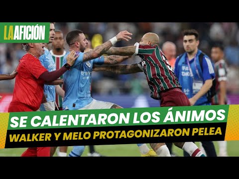 Kyle Walker y Felipe Melo protagonizan pelea tras la final del Mundial de Clubes