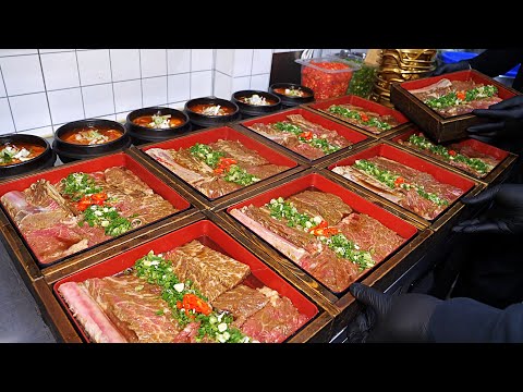 월매출 1억! 하루 12대 한정 갈비로 매일 오픈런 한다는? 역대급 미친 퀄리티 우대판갈비 / Korean beef ribs BBQ / korean street food