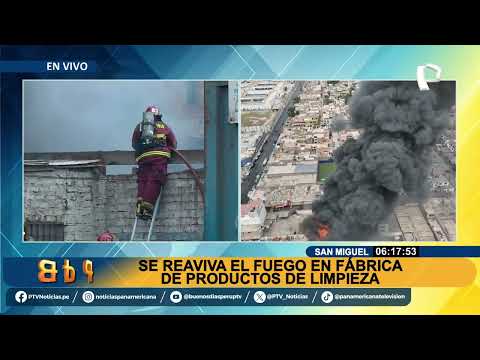BDP Se reaviva fuego en fábrica de productos de limpieza en San Miguel