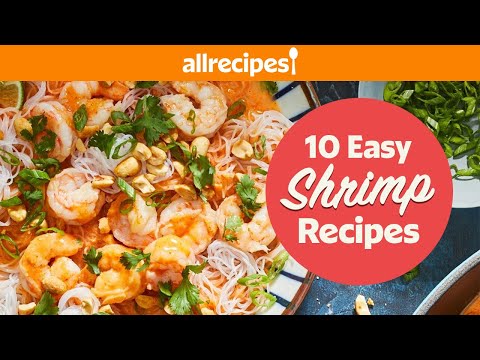 10 Quick & Easy Shrimp Recipes | Shrimp Linguine, Casserole, Alfredo & More!