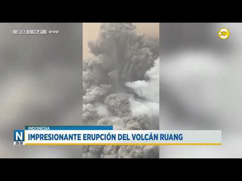 Indonesia: impresionante erupción del volcán Ruang ?N20:30?03-05-24