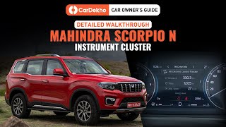 महिंद्रा स्कॉर्पियो n 2022 instrument cluster : cardekho कार owners guide