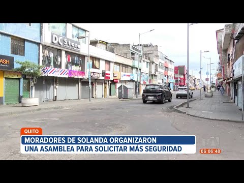 Vecinos de Solanda, sur de Quito, piden se refuerce el equipo humano y operativo de la Policía