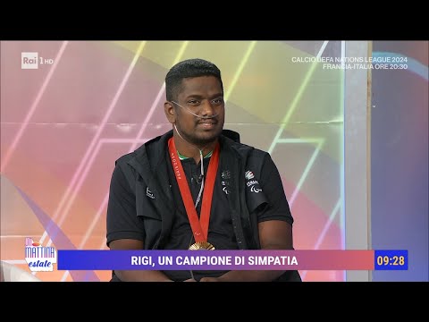 Rigivan Ganeshamoorthy, un campione di simpatia - Unomattina Estate 06/09/2024