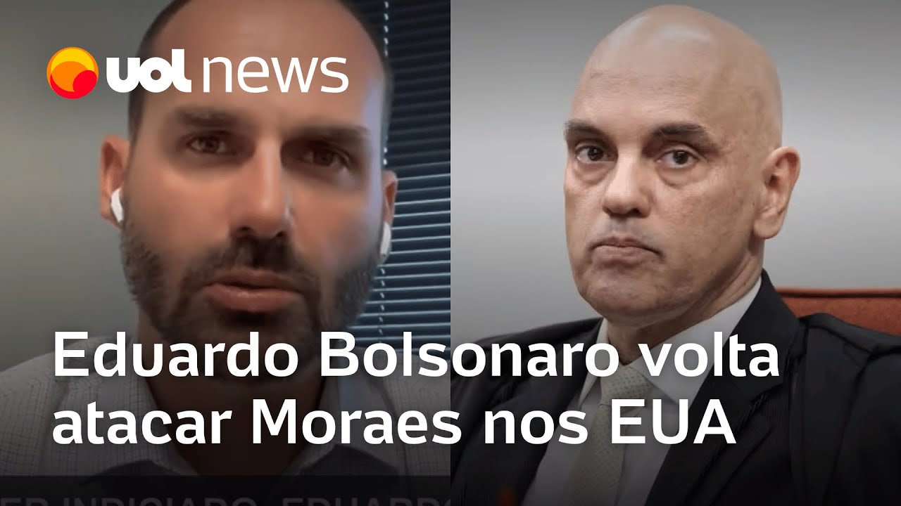 Após ser indiciado, Eduardo Bolsonaro volta a atacar Moraes nos EUA