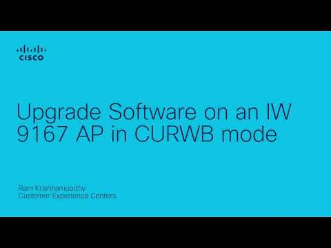 Upgrade Software on an IW 9167 AP in CURWB mode
