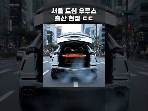 서울 도심 람보르기니 아기 출산 현장 ㄷㄷ