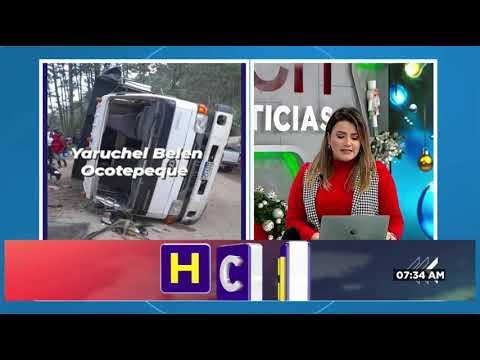Camión con cortadores de café se accidenta en Corquin, Copán