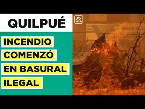 Valparaíso | En este basural se originó el incendio que afecta a Quilpué