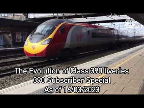 390 SUB SPECIAL!!! Evolution of Class 390 liveries as of 29/3/23