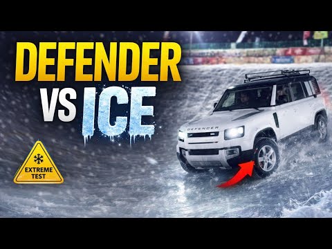 Land Rover Defender vs Ice Track – Can It Escape? ❄️