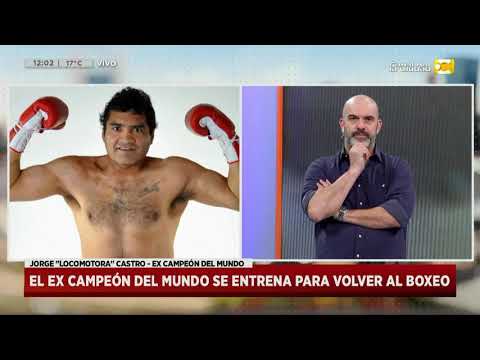 El ex campeón del Mundo se entrena para volver al boxeo en Hoy Nos Toca a las Diez