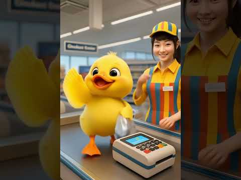 The Duck went to the supermarket to buy fish to fry for the girl to eat