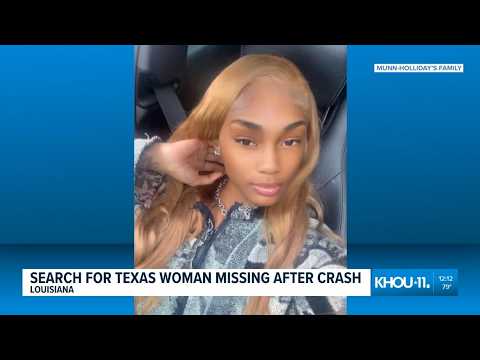 <strong>Search</strong> for Texas woman missing after crash <strong>in</strong> Louisiana