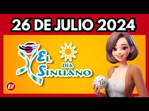 Resultado SINUANO DIA de hoy Viernes 26 DE JULIO  2024