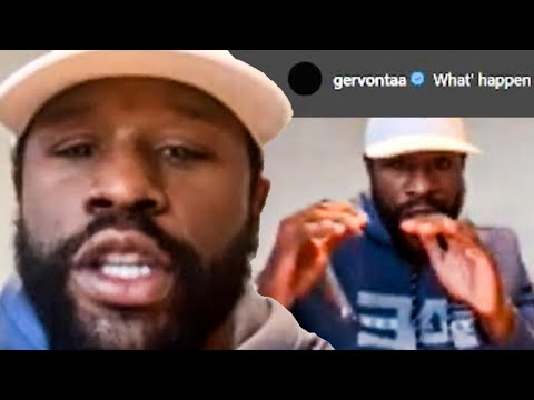 Floyd mayweather shows devin haney what he did wrong vs ryan garcia as gervonta davis watches