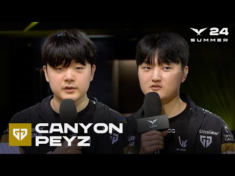 Canyon, Peyz 인터뷰 | GEN vs. NS | 08.16 | 2024 LCK 서머 스플릿