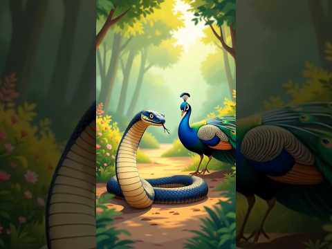 “साँप और मोर की सीख देने वाली कहानी | Moral Story for Kids | Hindi Kahani” #viralshorts  #reelsvideo