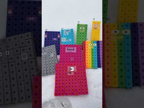 Numberblocks Mathlink Cubes Standing On The Snow 30-100