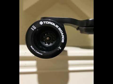 Electric Skateboard 110mm 78A Black really big wheels promo vid TorqueBoards DIY Electric Skateboard