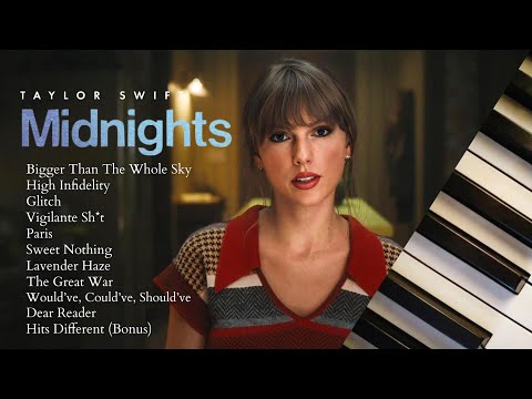 taylor swift midnights | 45 minutes of calm piano | part two ♪