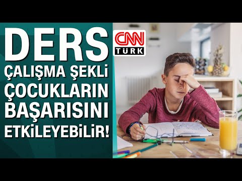 Ders çalışma şekli çocukların başarısını etkileyebilir!