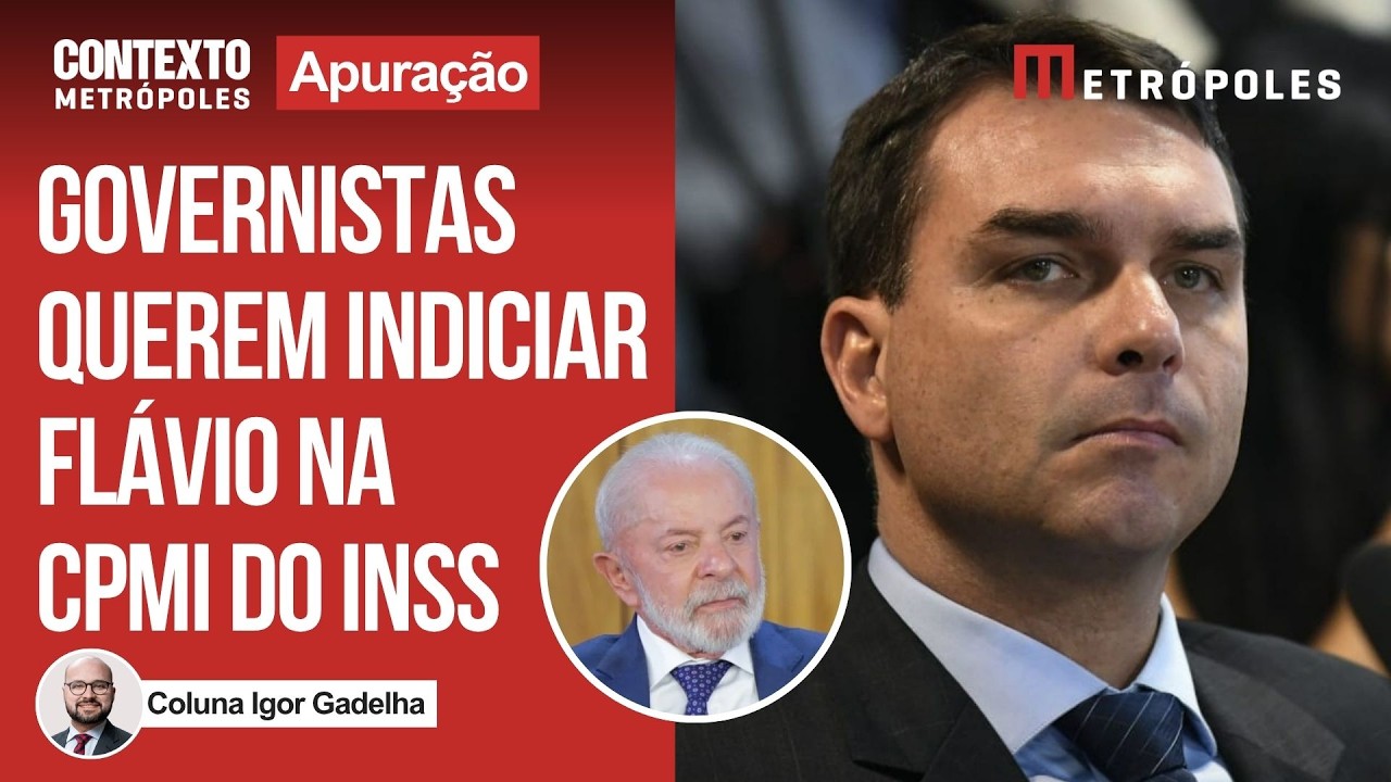 CPMI do INSS governistas ameaçam incluir Flávio em relatório alternativo